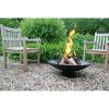 Large 30-inch Cast Iron Fire Pit Bowl