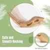 2-Seater Adirondack Slatted Acacia Patio Dual Rocker Sunbed Wood Lounger
