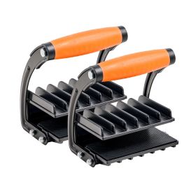 Plywood Carrier, 200 lbs Single Clamp Capacity, 2 Pack Adjustable Drywall Carrying Tool for 0-1 Inches Thickness Boards
