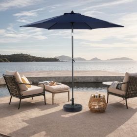 9FT Outdoor Patio Umbrella,Outdoor Table Umbrella with 6 Sturdy Ribs, Push Button Tilt and Crank,Yard Umbrella, Market Umbrella for Deck, Backyar