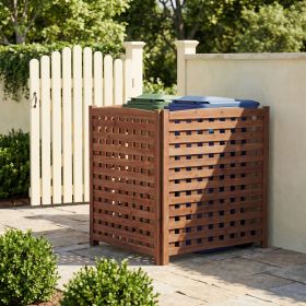 3-Panel Outdoor Air Conditioner Fence Screen, Outside Wood Privacy Fence, 32" W x 38" H
