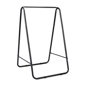 Outdoor Hammock Chair Stand Only, Swing Stand with 2 Hooks, Max Load 600lbs, Fits Most Hanging Chairs, Black (Without Hammock Chair)