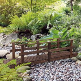 5 ft Wooden Garden Bridge Arc Footbridge ( Amazon Shipping)(Prohibited by WalMart)