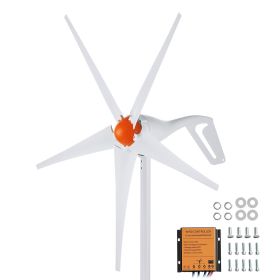 500W Wind Turbine Generator, 12V Wind Turbine Kit, 5-Blade Wind Power Generator with MPPT Controller