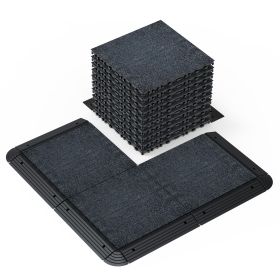 11.81"x11.81"x0.79"Gray Colors - Stylish Interlocking Flooring