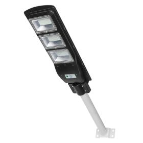 Solar Street Path Light Outdoor 180LEDs Radar Sensor Remote Control Wireless Lamps IP65 Waterproof Lighting (Option: Black)